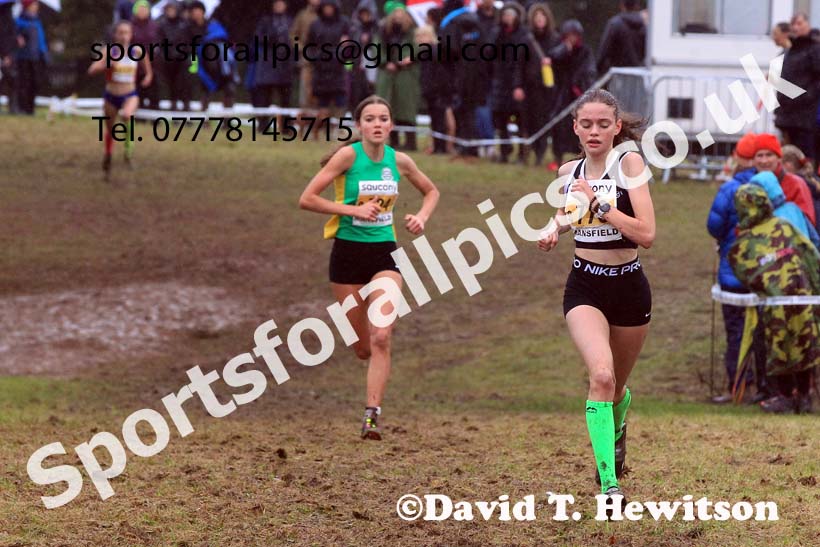 Girls Under-15s 2023 National Cross Country Relays, Berry Hill Park, Mansfield.  Photo: David T. Hewitson/Sports for All Pics